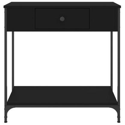 Console Table Black 75X34.5X75 Cm Engineered Wood