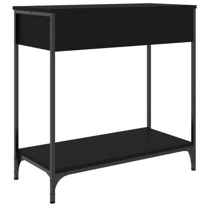 Console Table Black 75X34.5X75 Cm Engineered Wood