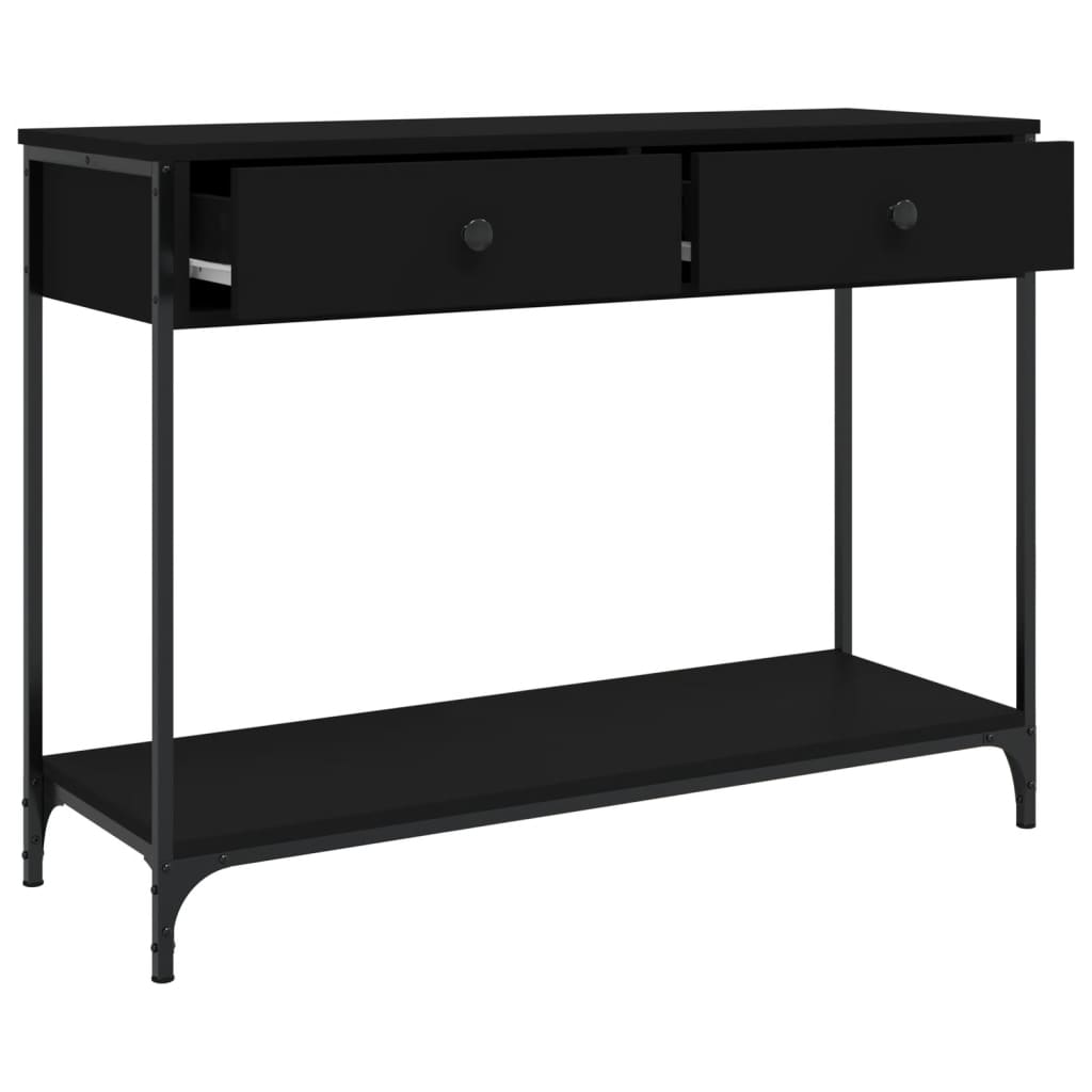 Console Table Black 100X34.5X75 Cm Engineered Wood