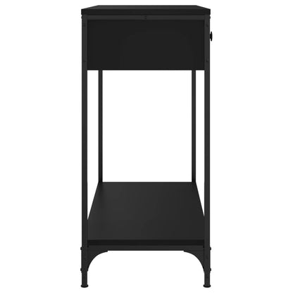 Console Table Black 75X34.5X75 Cm Engineered Wood