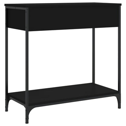 Console Table Black 75X34.5X75 Cm Engineered Wood