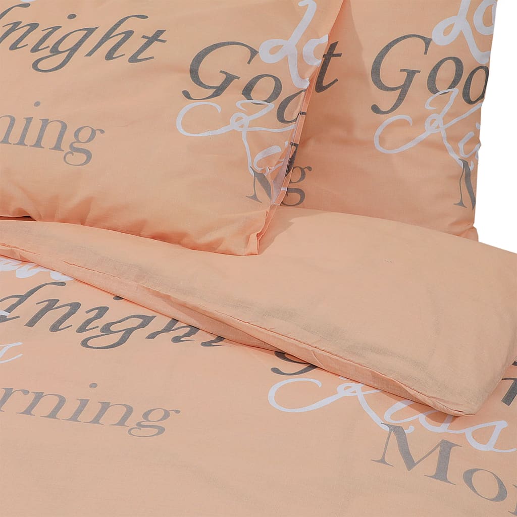 Duvet Cover Set Pink 200X220 Cm Cotton