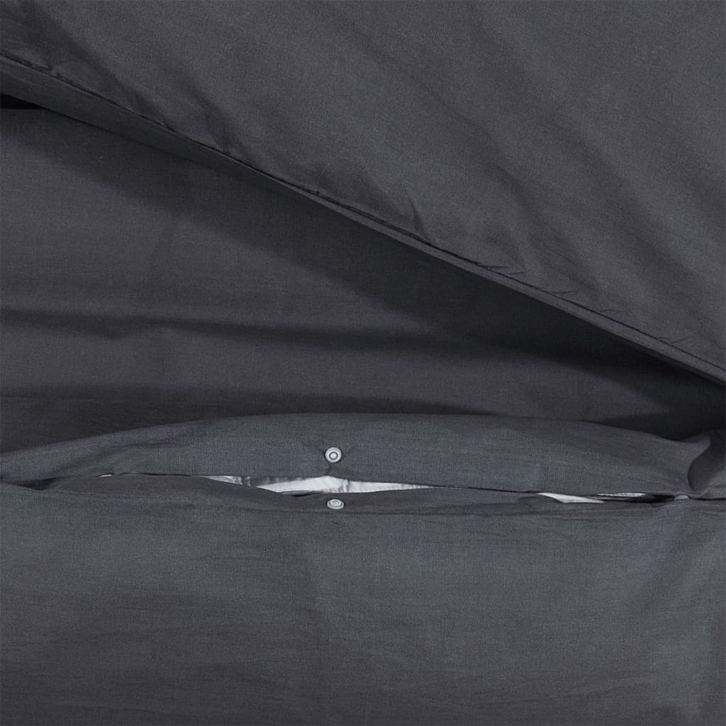 Duvet Cover Set Black 140X200 Cm Cotton