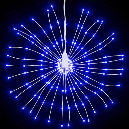 Christmas Starburst Lights 140 Leds 4 Pcs Blue 17 Cm