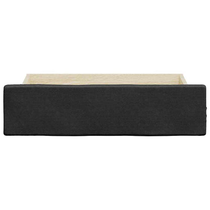 Bed Drawers 2 Pcs Black Engineered Wood And Faux Leather