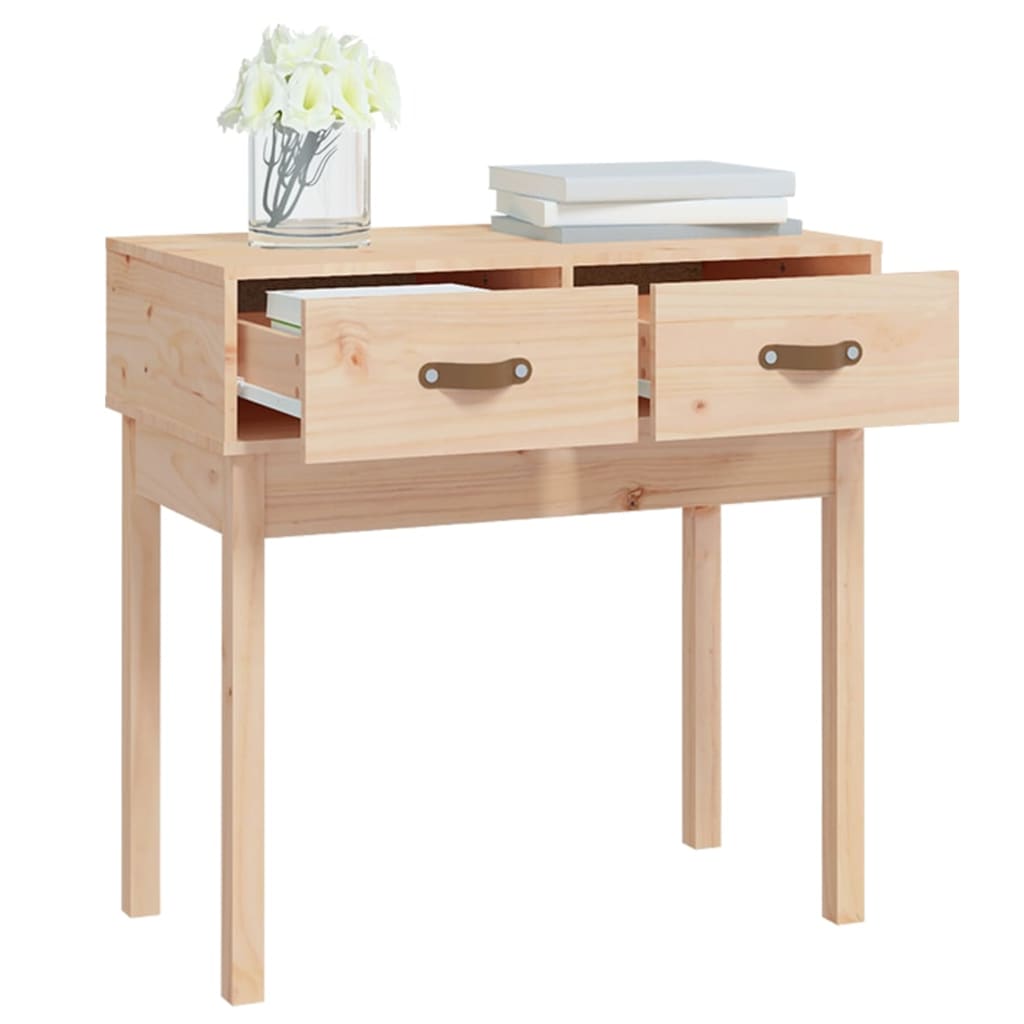 Console Table 76.5X40X75 Cm Solid Wood Pine