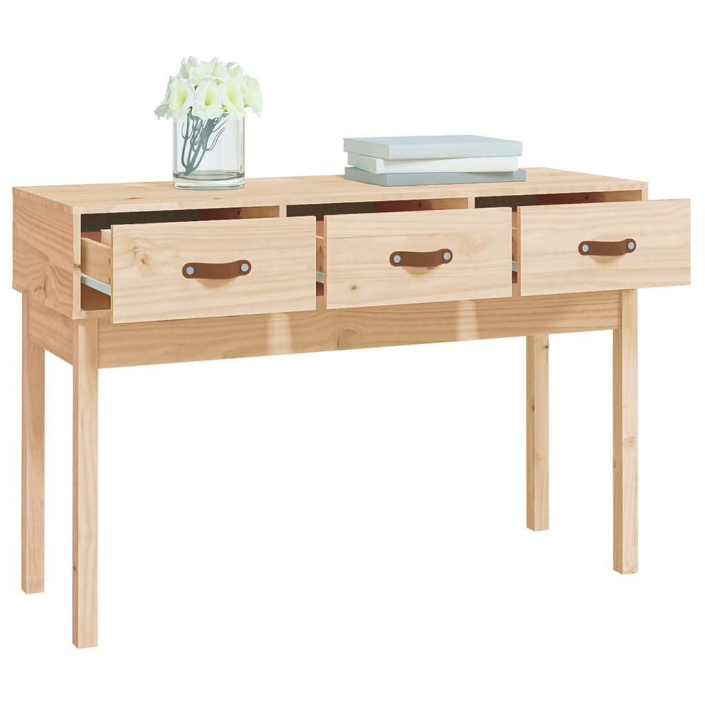 Console Table 114X40X75 Cm Solid Wood Pine