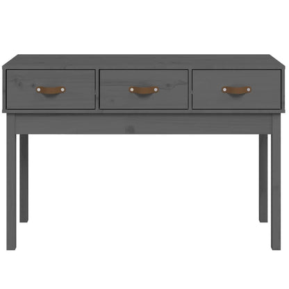 Console Table Grey 114X40X75 Cm Solid Wood Pine