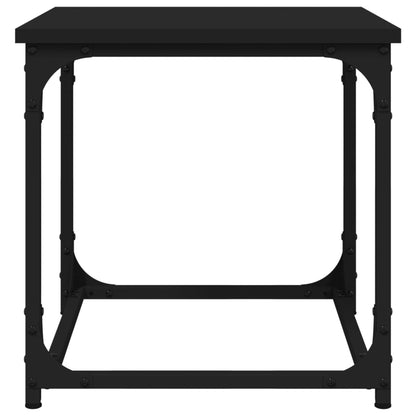 Side Table Black 40X40X40 Cm Engineered Wood