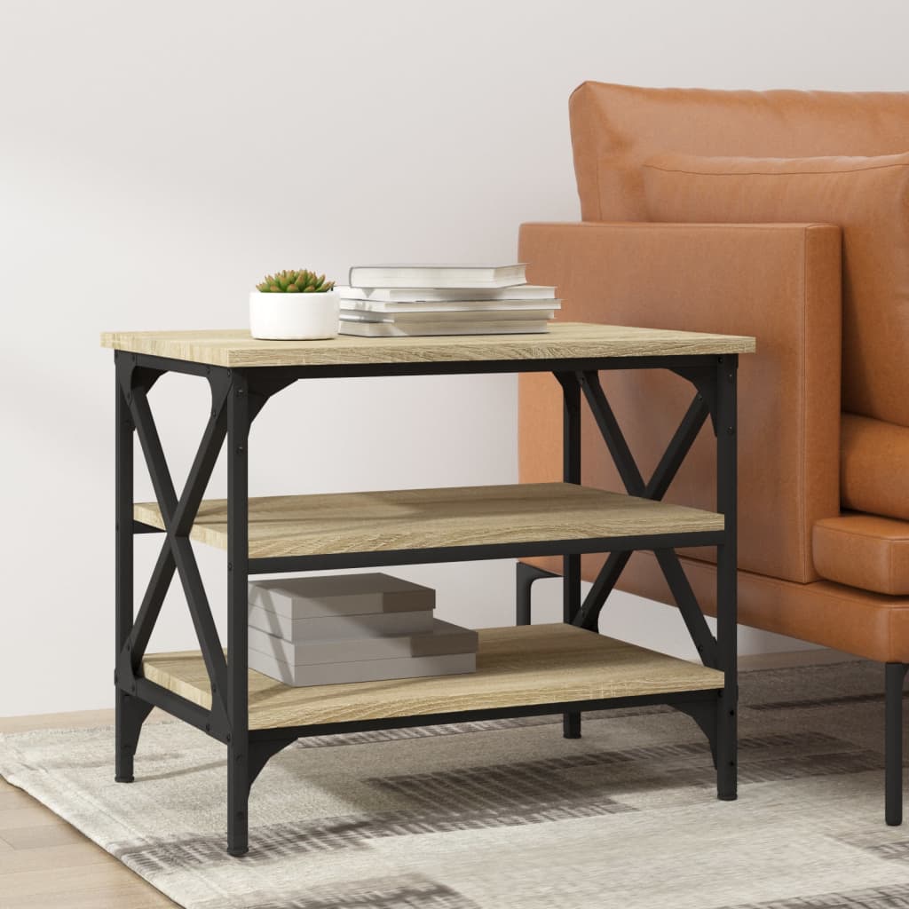 Side Table Sonoma Oak 55X38X45 Cm Engineered Wood