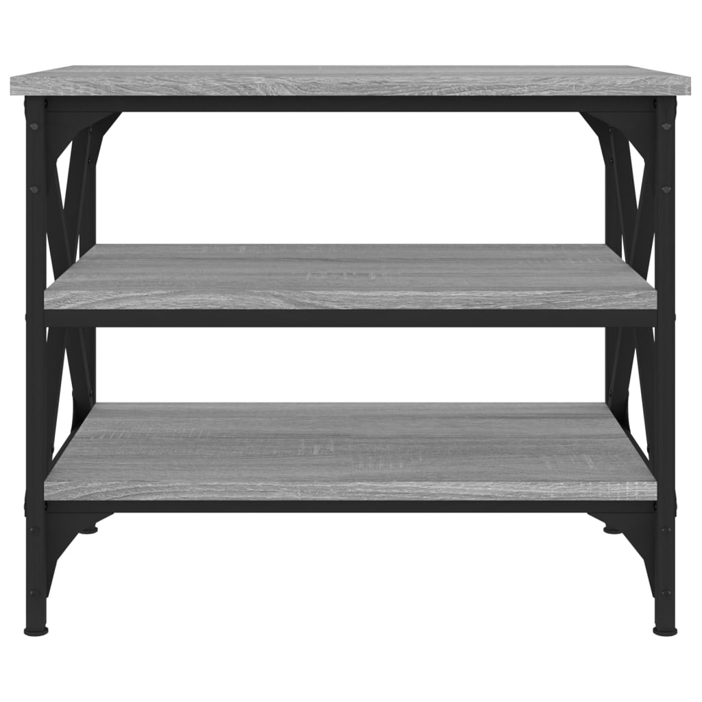 Side Table Grey Sonoma 55X38X45 Cm Engineered Wood