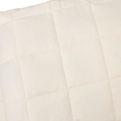 Weighted Blanket Light Cream 138X200 Cm Single 10 Kg Fabric