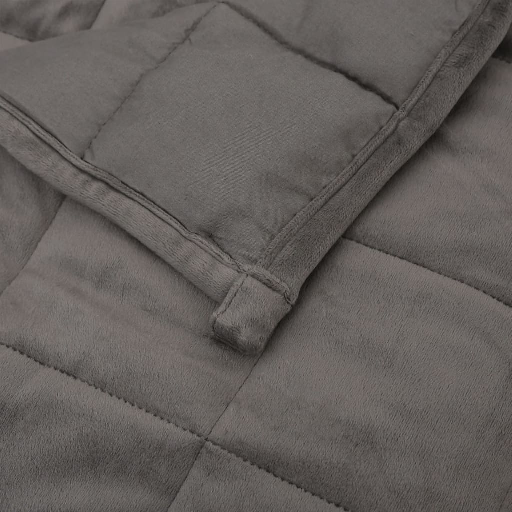 Weighted Blanket Grey 155X220 Cm 11 Kg Fabric