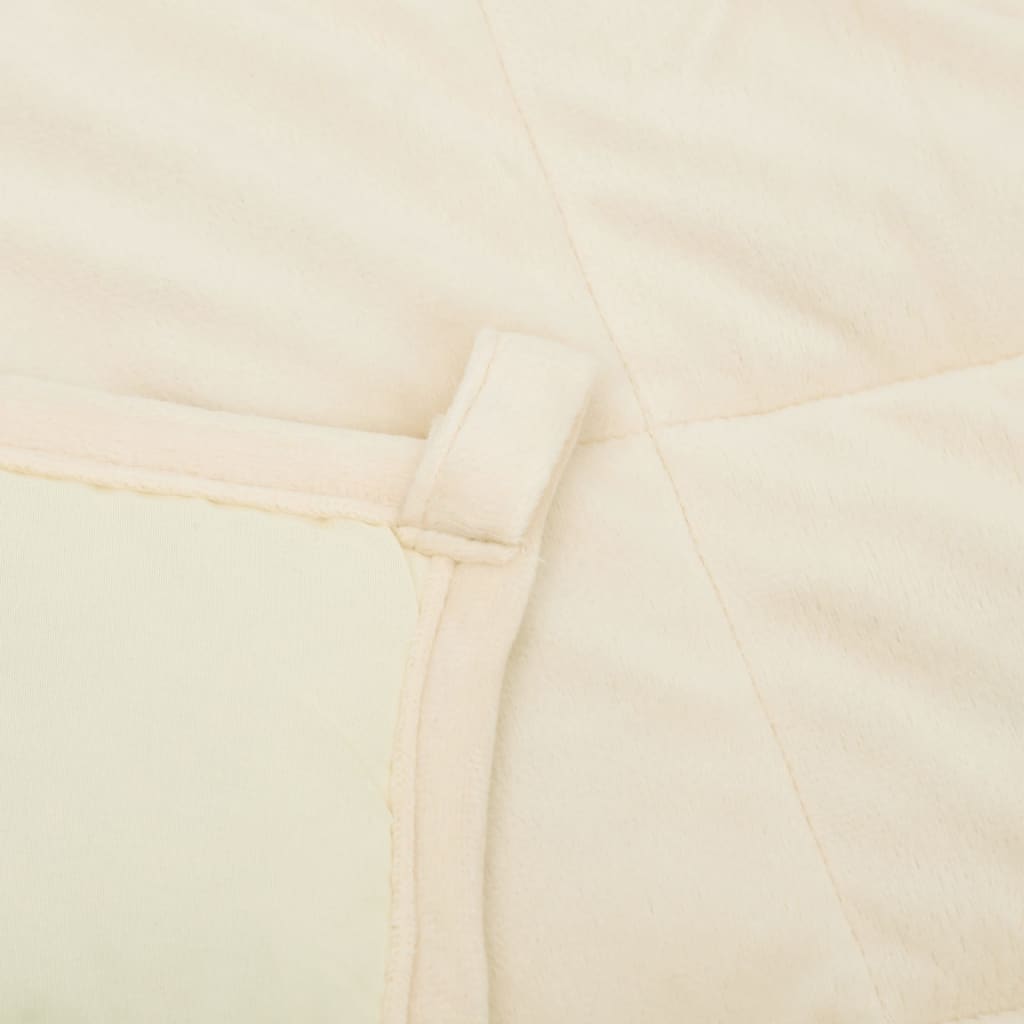 Weighted Blanket Light Cream 120X180 Cm 5 Kg Fabric