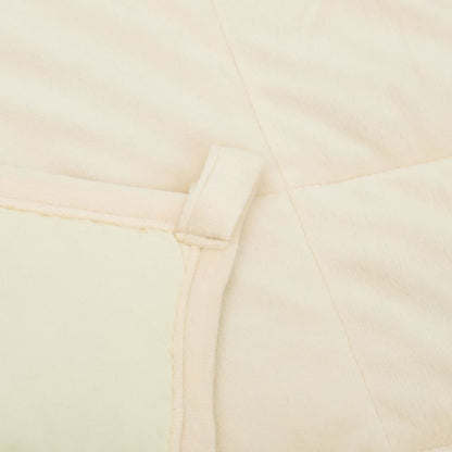 Weighted Blanket Light Cream 138X200 Cm Single 10 Kg Fabric