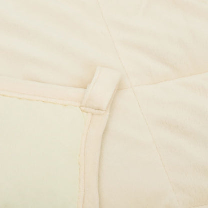 Weighted Blanket Light Cream 155X220 Cm 7 Kg Fabric