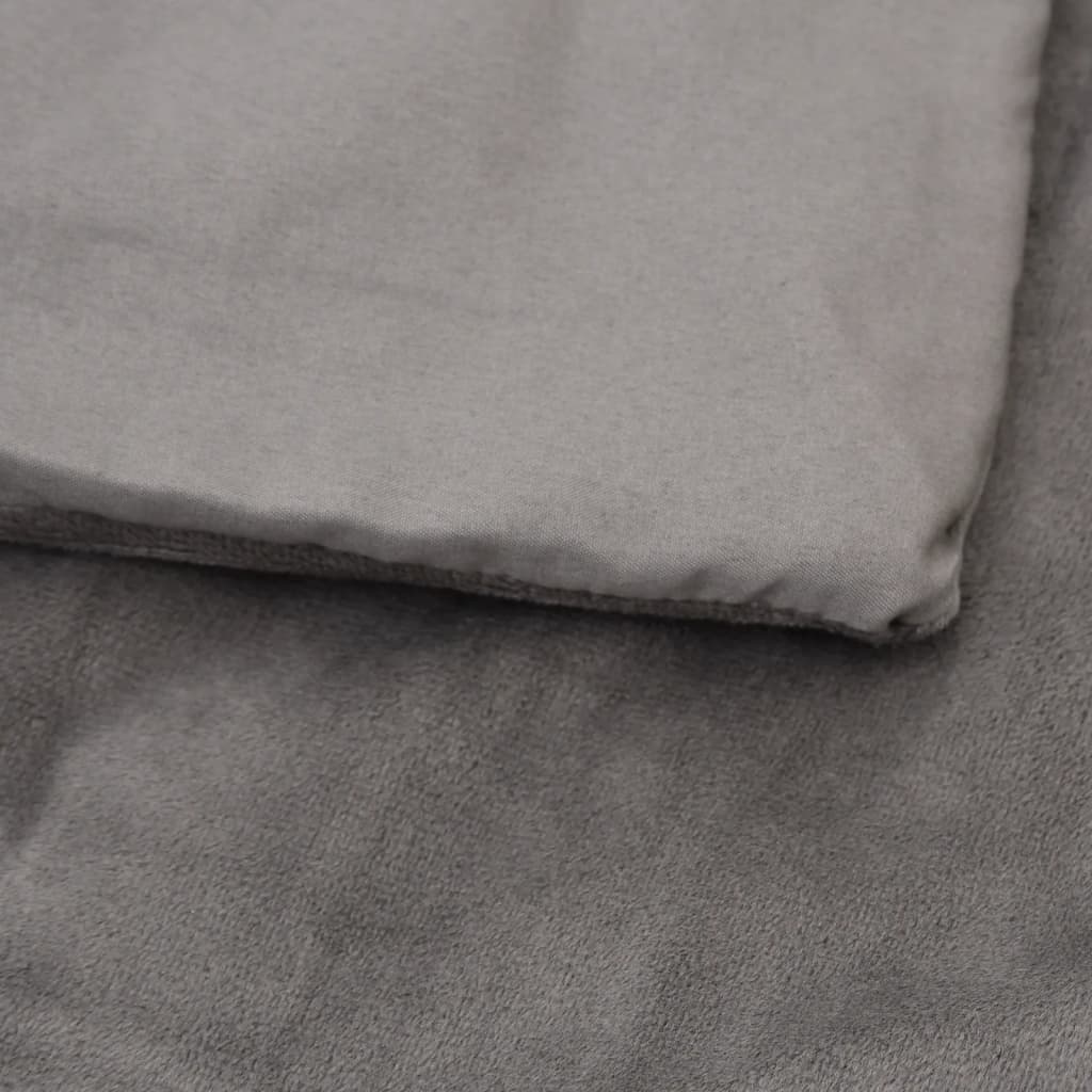 Weighted Blanket With Cover Grey 120X180 Cm 9 Kg Fabric