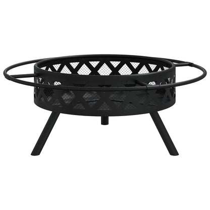 Fire Pit With Poker 70 Cm Xxl Steel