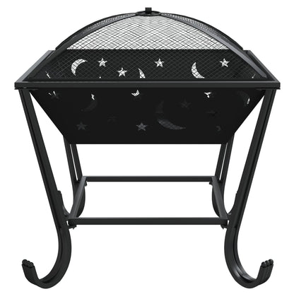 Fire Pit With Poker 50 Cm Xxl Steel