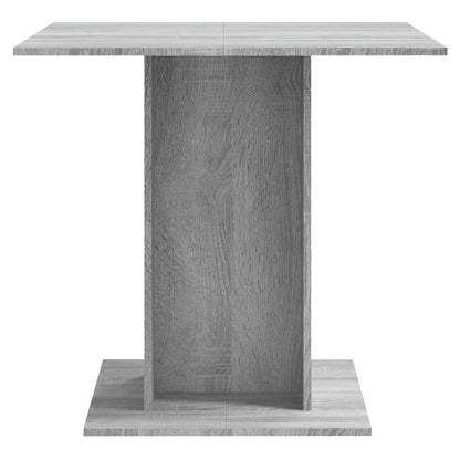 Dining Table Grey Sonoma 80X80X75 Cm Engineered Wood