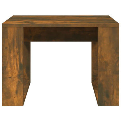 Side Table Smoked Oak 50X50X35 Cm Engineered Wood