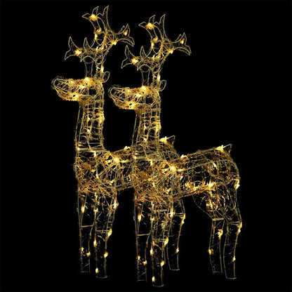 Reindeer Christmas Decorations 2 Pcs 60X16X100 Cm Acrylic