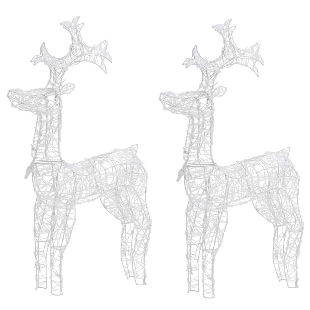 Reindeer Christmas Decorations 2 Pcs 60X16X100 Cm Acrylic