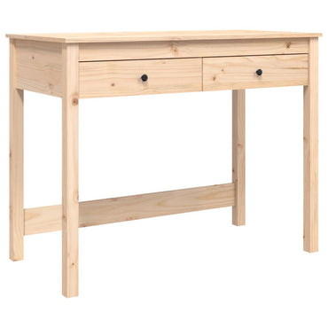 Desk With Drawers 100X50X78 Cm Solid Wood Pine