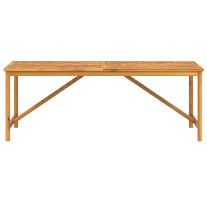 Garden Dining Table 200X90X74 Cm Solid Wood Acacia