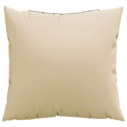 Sofa Cushions 4 Pcs Beige 40X40 Cm Fabric