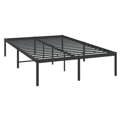 Metal Bed Frame Black 120X200 Cm