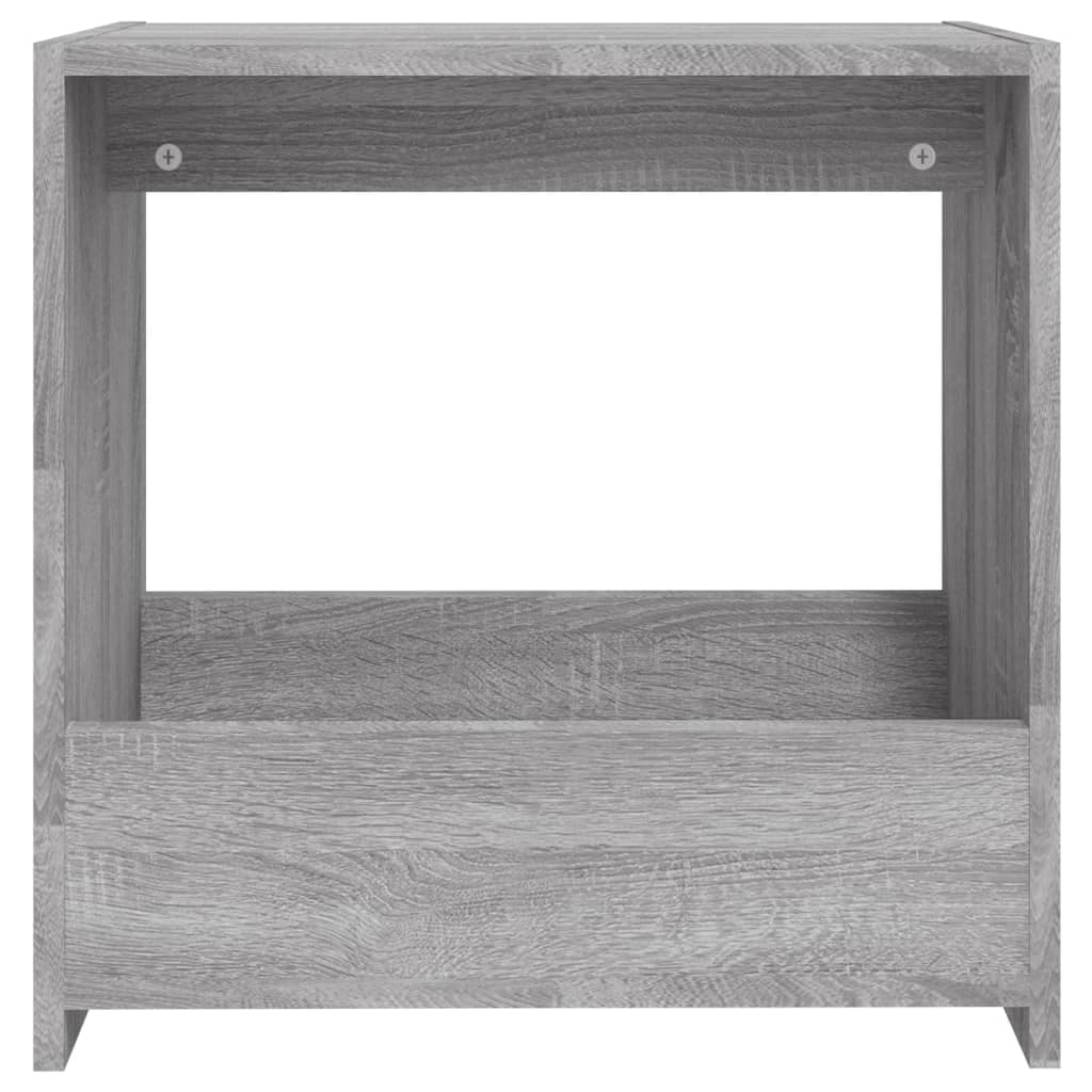 Side Table Grey Sonoma 50X26X50 Cm Engineered Wood