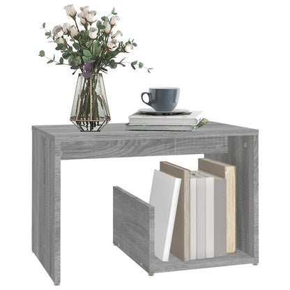 Side Table Grey Sonoma 59X36X38 Cm Engineered Wood