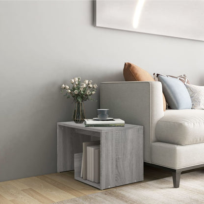 Side Table Grey Sonoma 59X36X38 Cm Engineered Wood