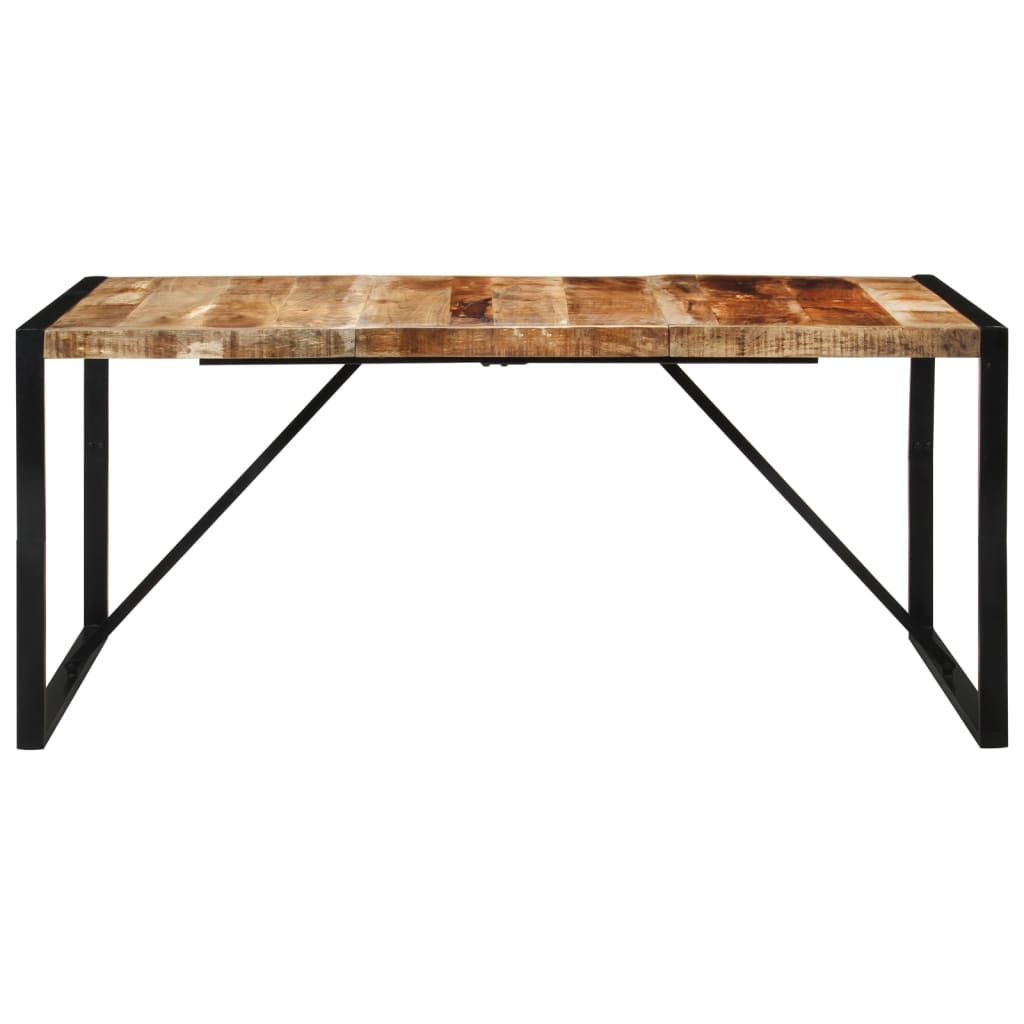 Dining Table 175X90X76 Cm Solid Rough Wood Mango