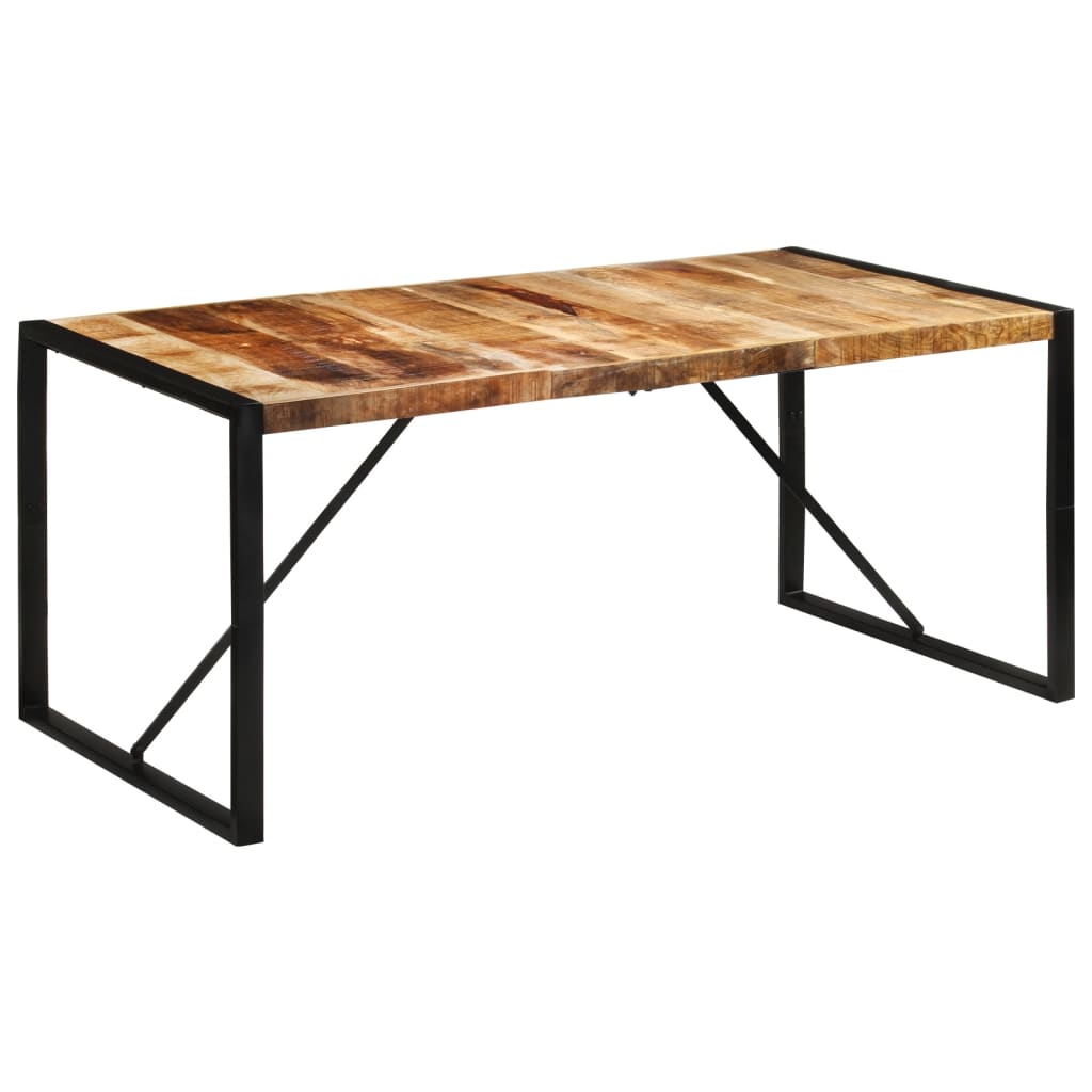 Dining Table 175X90X76 Cm Solid Rough Wood Mango