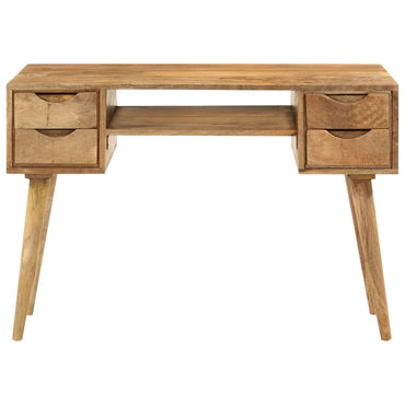 Desk With Drawers 110X47X76 Cm Solid Wood Mango