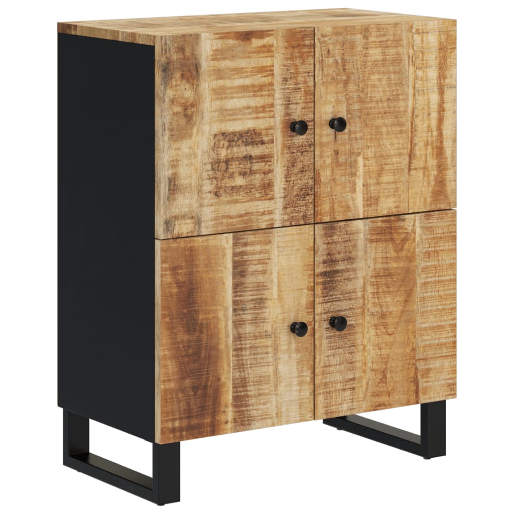 Sideboard With 4 Doors 60X33X75 Cm Solid Wood Mango