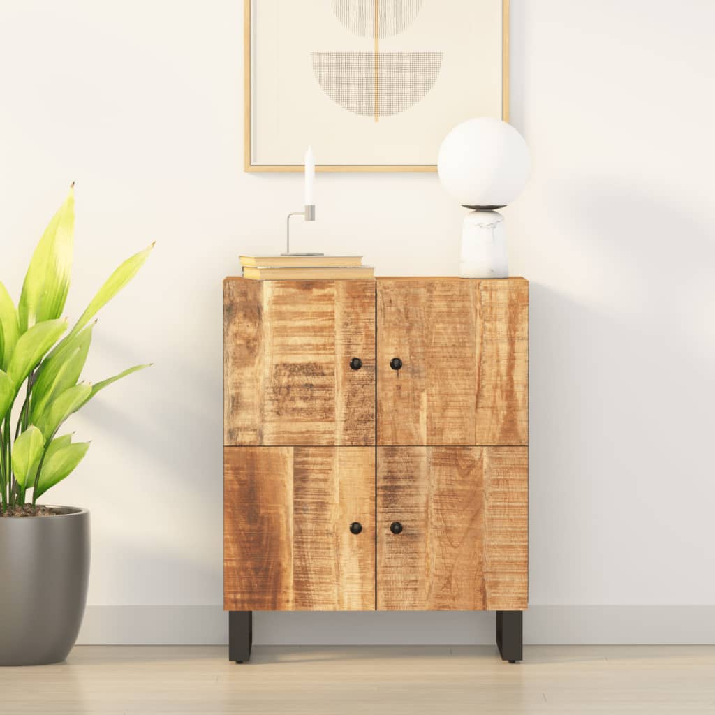 Sideboard With 4 Doors 60X33X75 Cm Solid Wood Mango