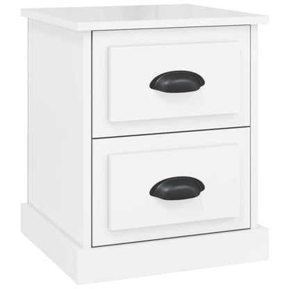 Bedside Cabinet High Gloss White 39X39X47.5 Cm Engineered Wood