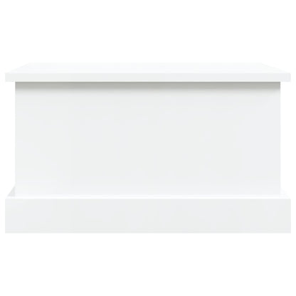 Storage Box High Gloss White 50X30X28 Cm Engineered Wood