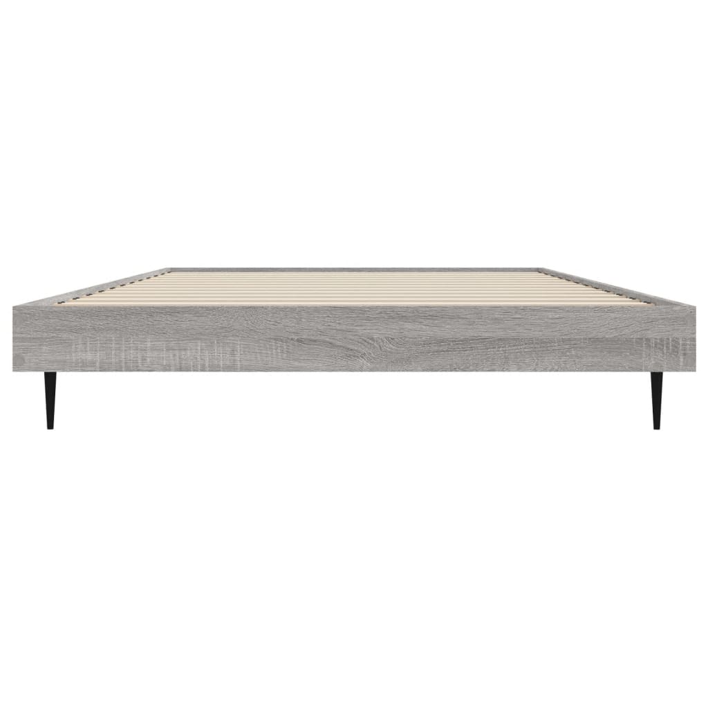 Bed Frame Grey Sonoma 90X190 Cm Single Engineered Wood