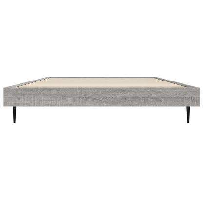 Bed Frame Grey Sonoma 90X190 Cm Single Engineered Wood