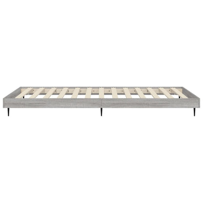 Bed Frame Grey Sonoma 90X190 Cm Single Engineered Wood