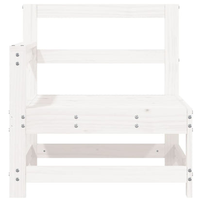 Garden Corner Sofas 2 Pcs White Solid Wood Pine