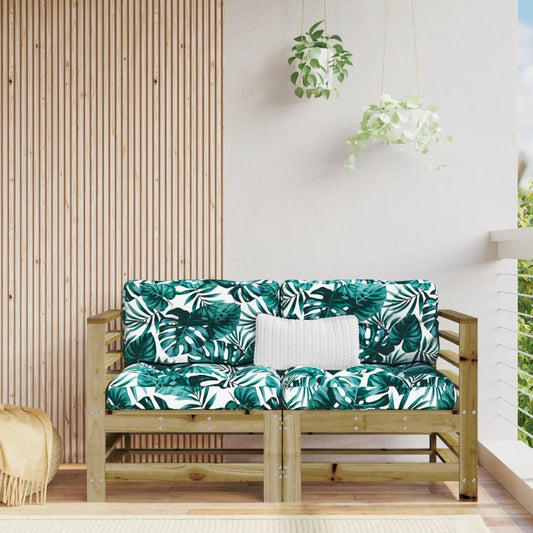 Garden Corner Sofas 2 Pcs Impregnated Wood Pine