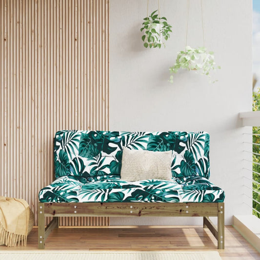 Garden Middle Sofa 120X80 Cm Impregnated Wood Pine