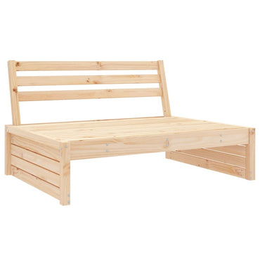 Garden Middle Sofa 120X80 Cm Solid Wood Pine