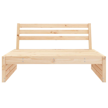 Garden Middle Sofa 120X80 Cm Solid Wood Pine