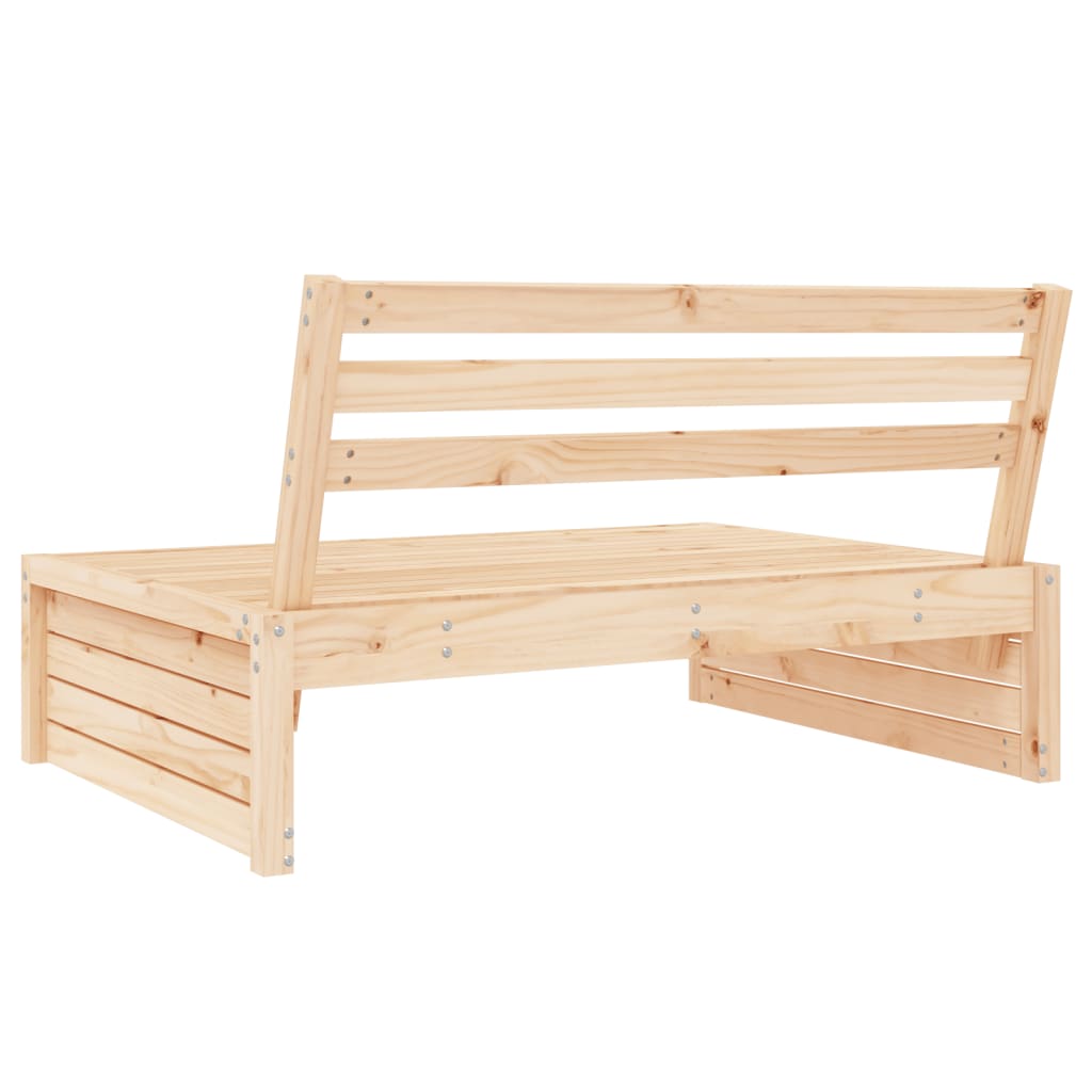 Garden Middle Sofa 120X80 Cm Solid Wood Pine